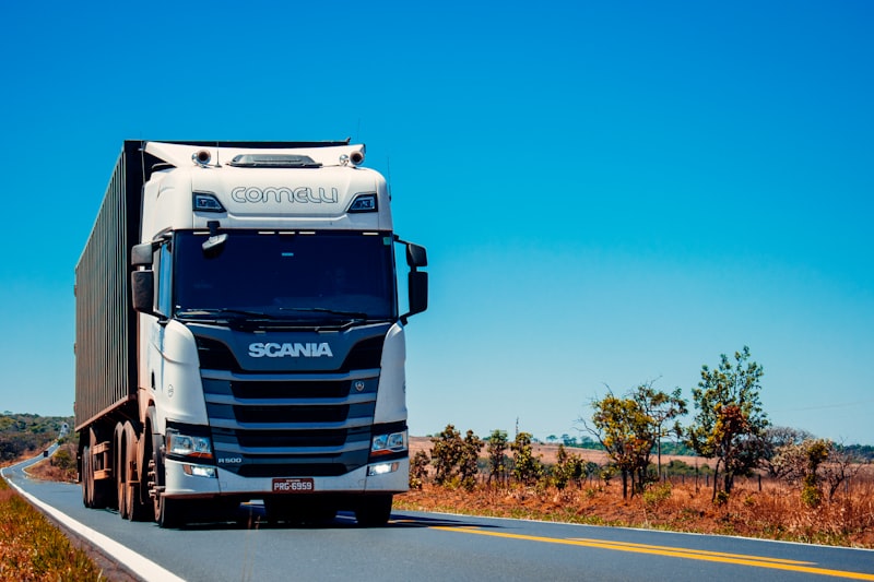 Tranzivo Logistics truck on the open highway